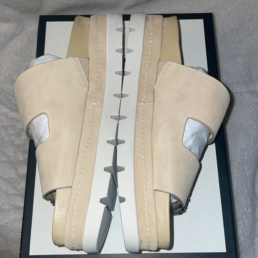 NWT J/SLIDES RICE Sand Suede Sandal - Picture 12 of 15